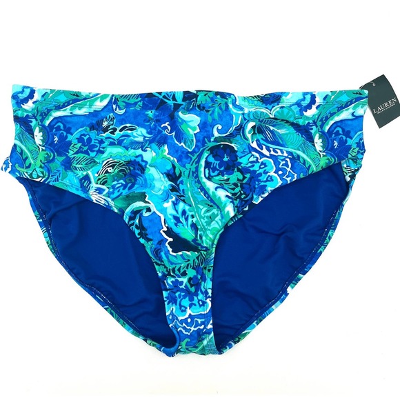 RALPH LAUREN Plus Size High-Waist Bikini Bottom 20W NWT - Picture 2 of 5
